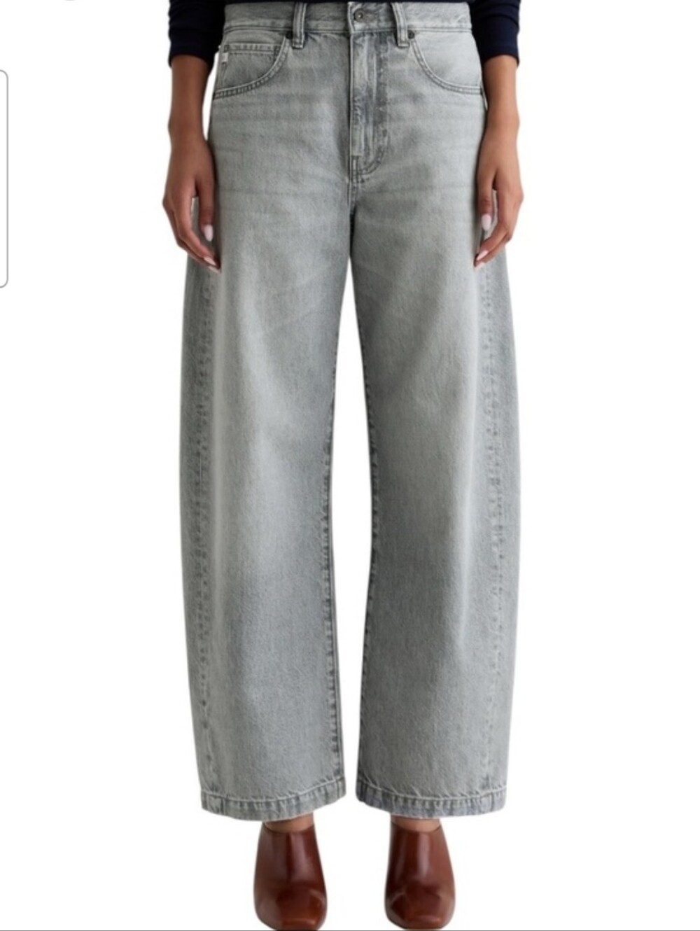 Ag Adriano Goldschmied Women's  Hattie High Rise Barrel Leg Jean New Size 30
